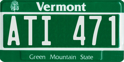 VT license plate ATI471