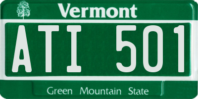 VT license plate ATI501