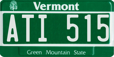 VT license plate ATI515