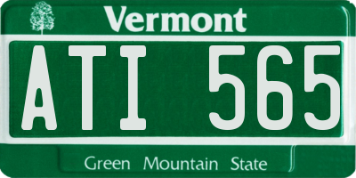 VT license plate ATI565