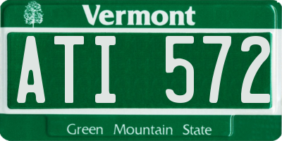 VT license plate ATI572