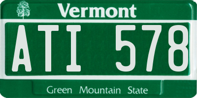 VT license plate ATI578
