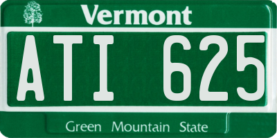 VT license plate ATI625