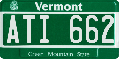 VT license plate ATI662