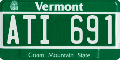 VT license plate ATI691