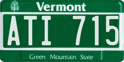 VT license plate ATI715