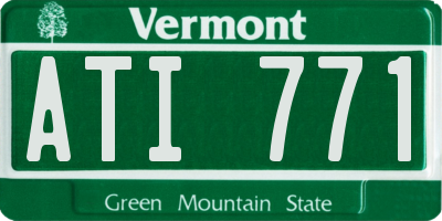 VT license plate ATI771
