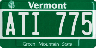VT license plate ATI775