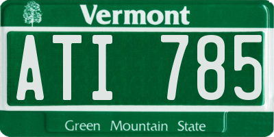 VT license plate ATI785