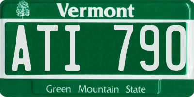 VT license plate ATI790
