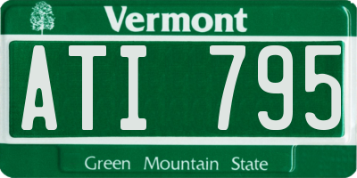 VT license plate ATI795