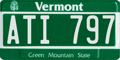 VT license plate ATI797