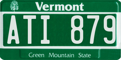 VT license plate ATI879