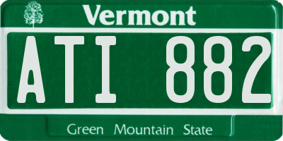 VT license plate ATI882