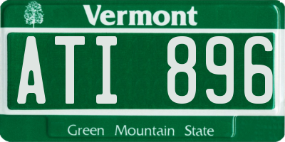 VT license plate ATI896