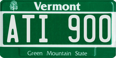VT license plate ATI900
