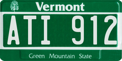 VT license plate ATI912