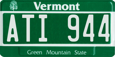 VT license plate ATI944