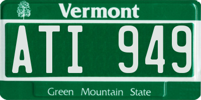 VT license plate ATI949