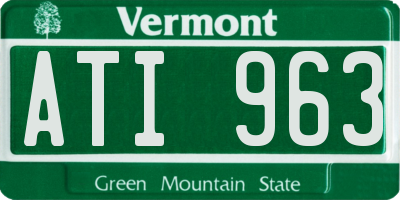 VT license plate ATI963