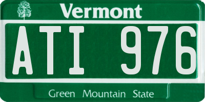VT license plate ATI976