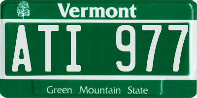 VT license plate ATI977