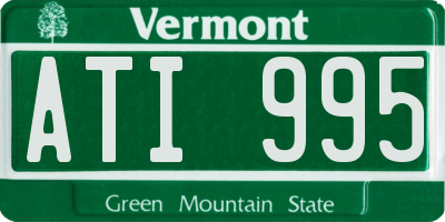 VT license plate ATI995