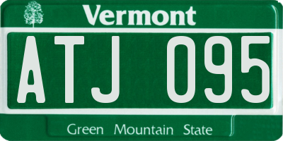 VT license plate ATJ095