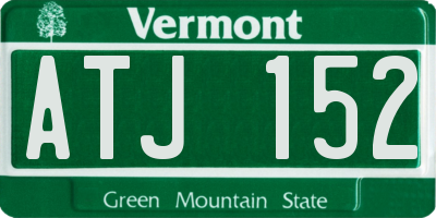 VT license plate ATJ152