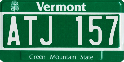 VT license plate ATJ157