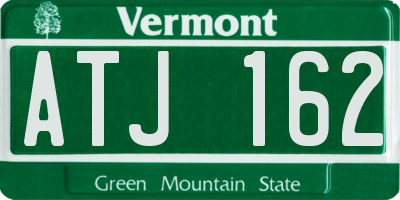 VT license plate ATJ162
