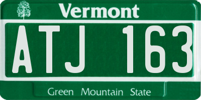 VT license plate ATJ163