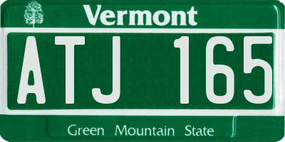 VT license plate ATJ165
