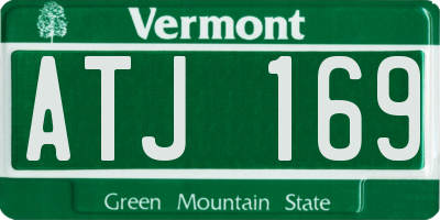 VT license plate ATJ169