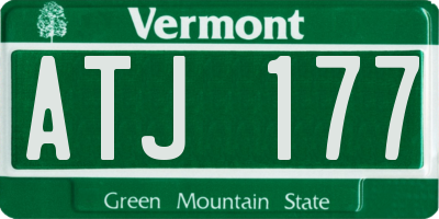 VT license plate ATJ177