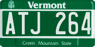 VT license plate ATJ264