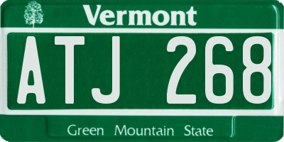 VT license plate ATJ268
