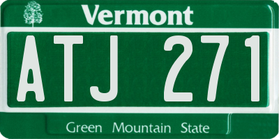 VT license plate ATJ271