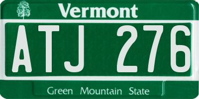 VT license plate ATJ276
