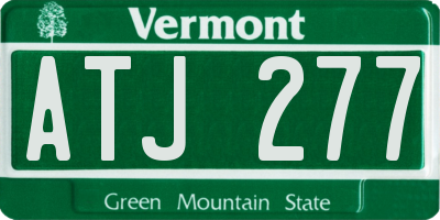 VT license plate ATJ277