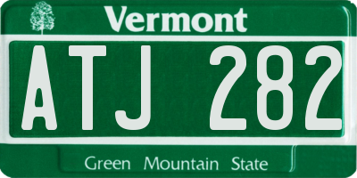 VT license plate ATJ282