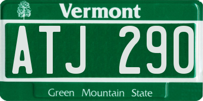 VT license plate ATJ290