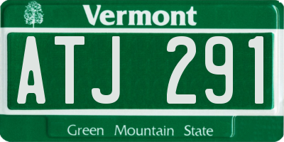 VT license plate ATJ291