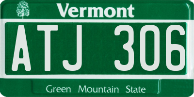 VT license plate ATJ306