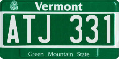 VT license plate ATJ331