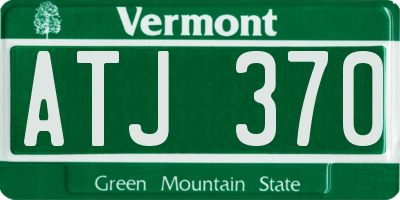 VT license plate ATJ370