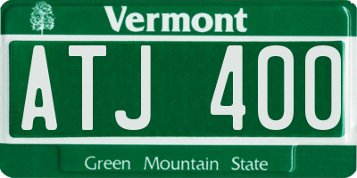 VT license plate ATJ400