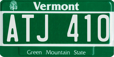VT license plate ATJ410