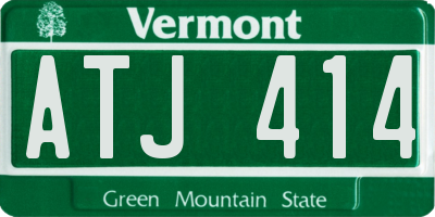 VT license plate ATJ414