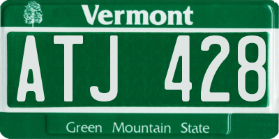 VT license plate ATJ428